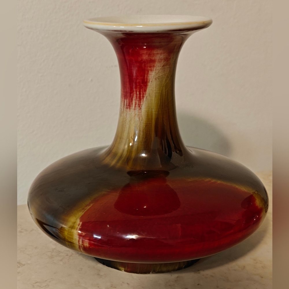 MCM Jingdezhen Meirenzui Oxblood Flambe Glaze Vase